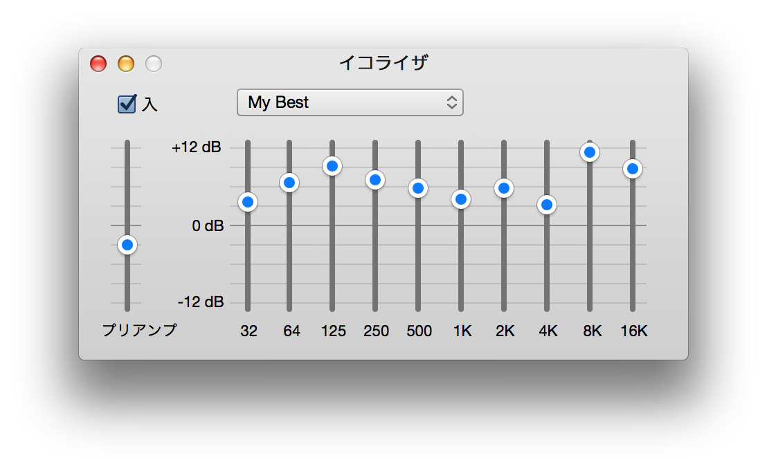 iTunesのイコライザ、活用してる？