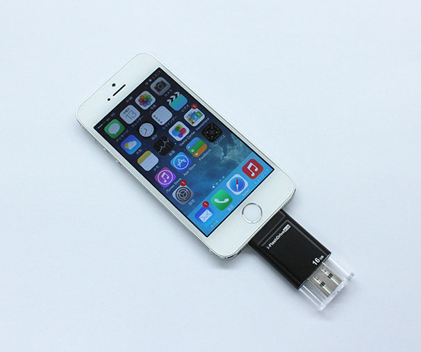 Apple公認　iPhone・iPad 持ち運び可能外部メモリ「i-FlashDrive EVO」